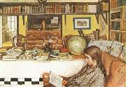 Carl Larsson The Reading Room France oil painting artist